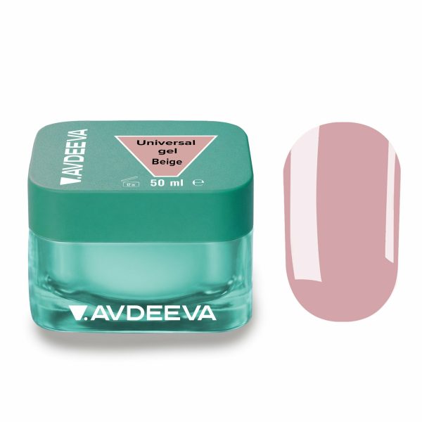 UNIVERSAL GEL Beige Victoria Avdeeva – Рідкий акригель теплий нюд для укріплення та камуфлювання 50 мл HEMA & TPO FREE