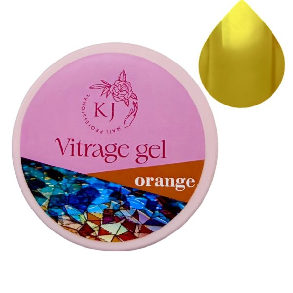 Вітраж гель KJ nails Vitrage Gel Orange  | 15ml
