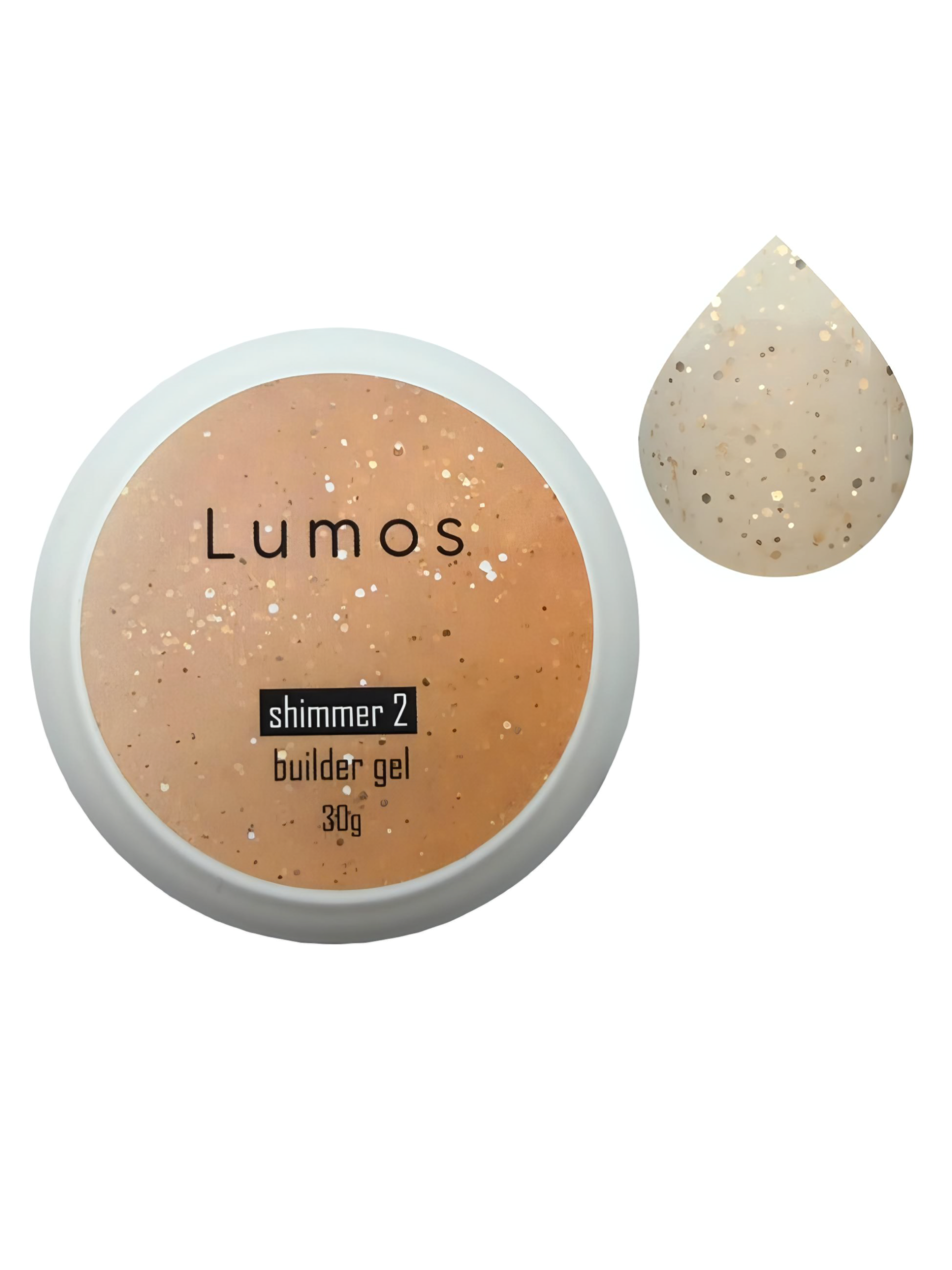 IMG_8544 Shimmer Builder gel LUMOS Гель для нарощування №02, 30 ml - Зображення 1