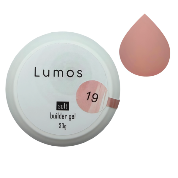 Soft Builder gel LUMOS Гель для нарощування №19, 30 ml