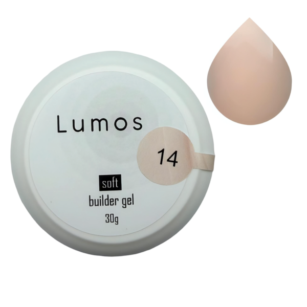 Soft Builder gel LUMOS Гель для нарощування №14, 30 ml