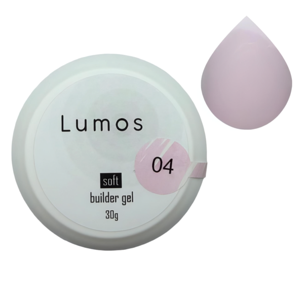 Soft Builder gel LUMOS Гель для нарощування №04, 30 ml