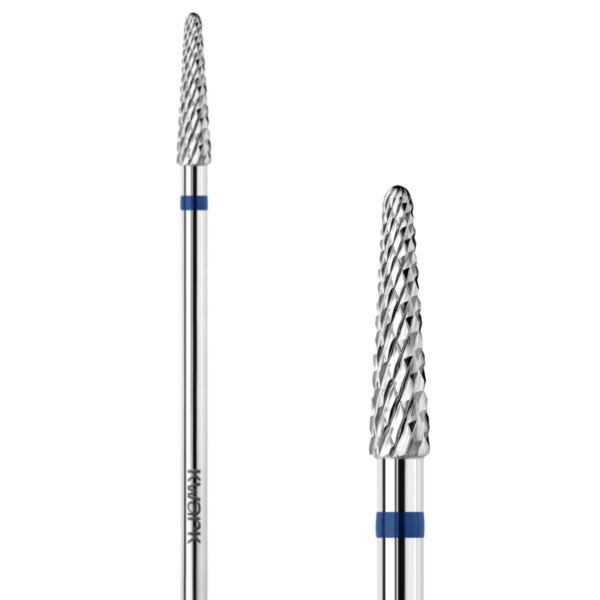 KWARK Фреза карбід-вольфрамова конус малий, синя, 3,1 мм