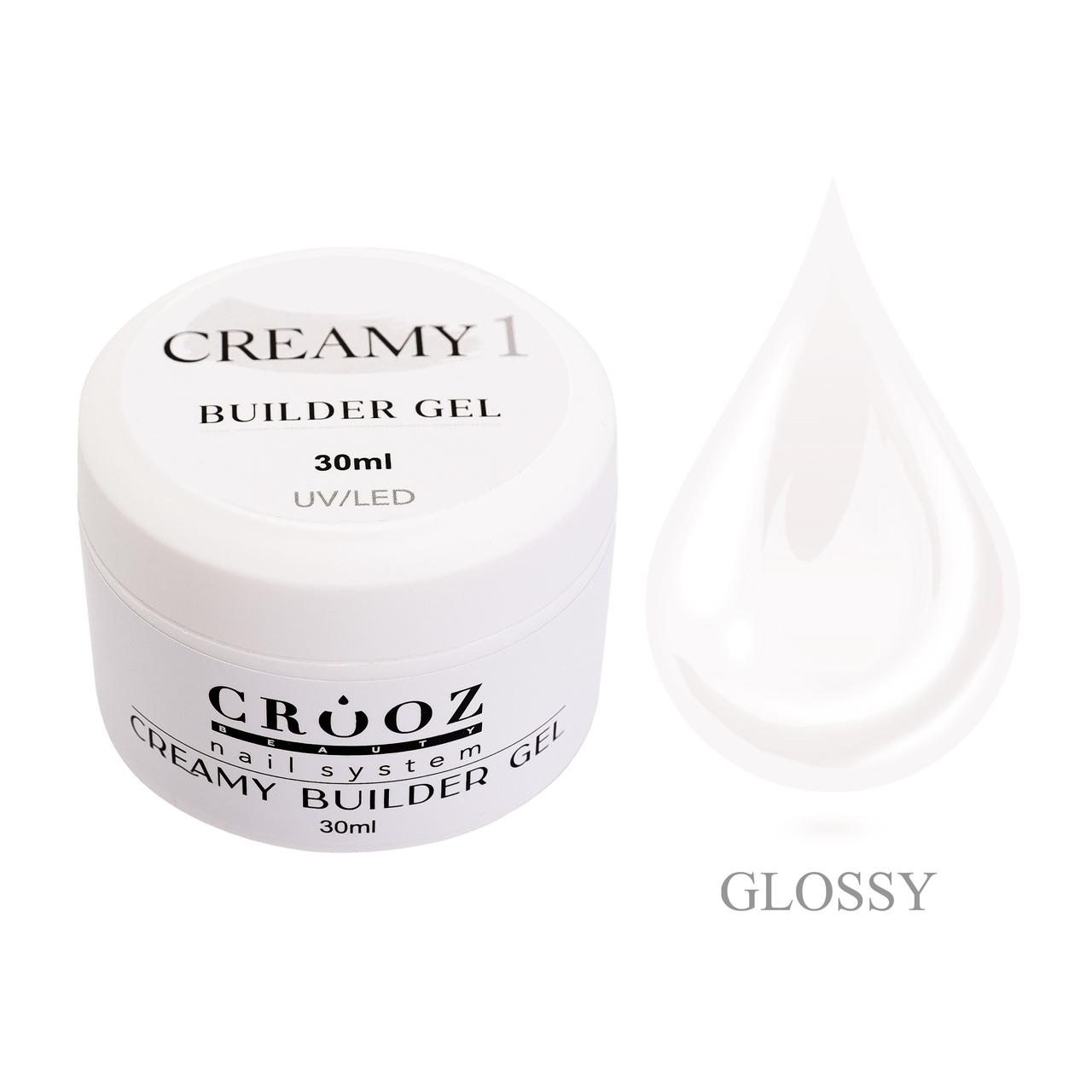 круз 1 Creamy Builder Gel 1 Crooz– прозорий будівельний гель - Зображення 1
