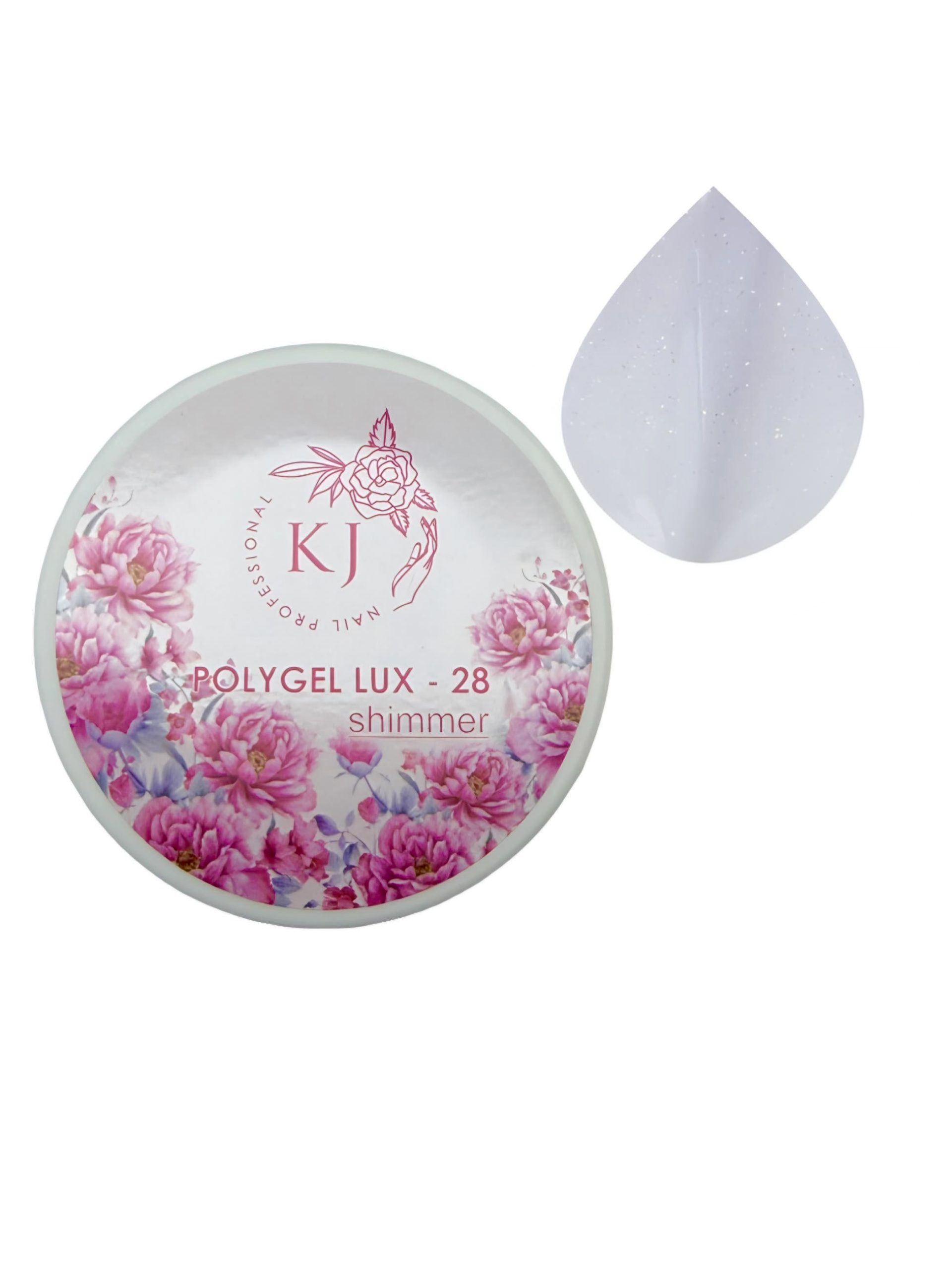 Полігель Lux Shimmer №28 KJ nail Professional. 30мл