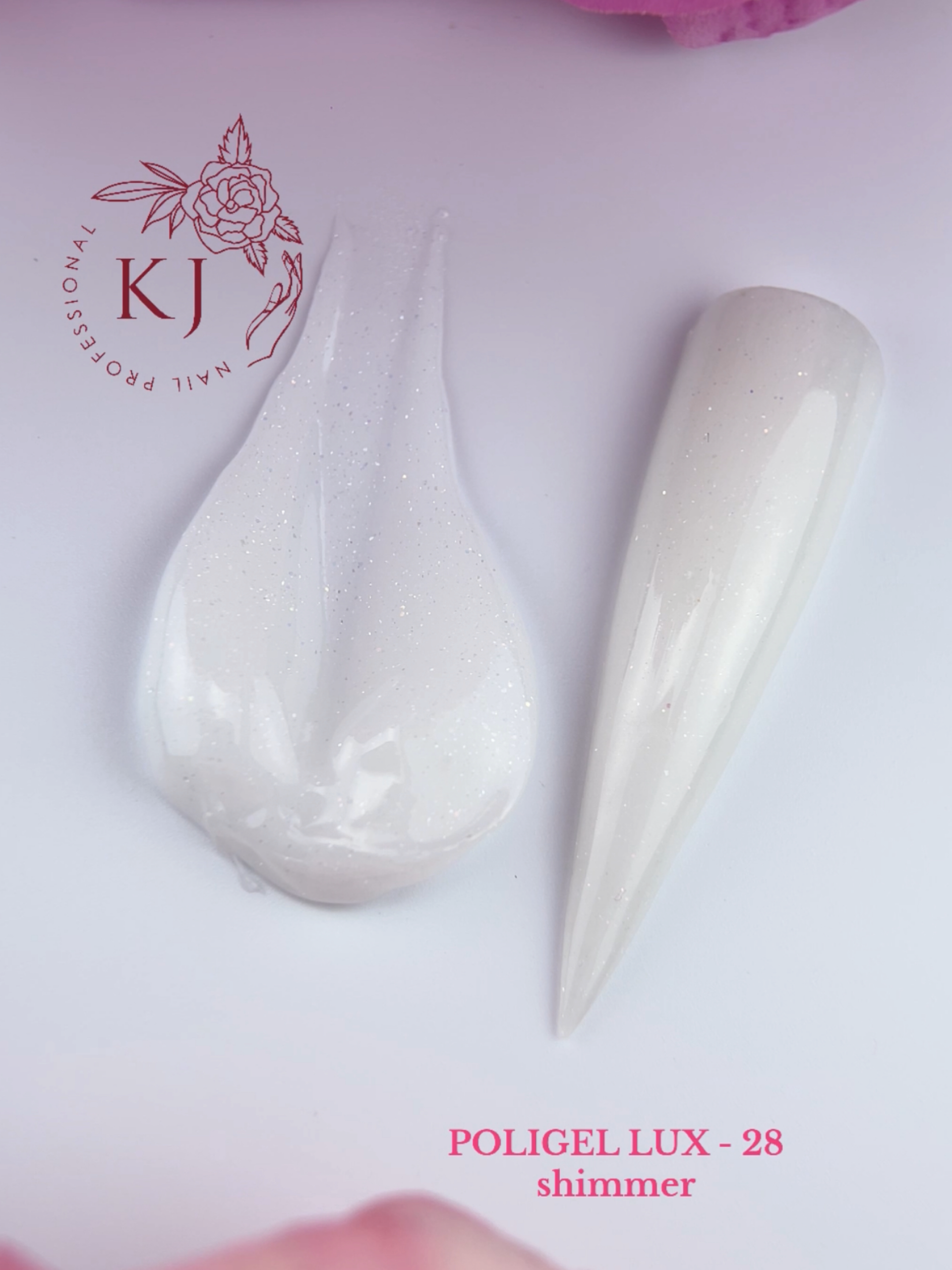 Полігель Lux Shimmer №28 KJ nail Professional. 30мл - Зображення 2