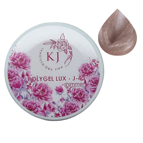 Полігель Lux Shimmer №J -40 KJ nail Professional. 30мл