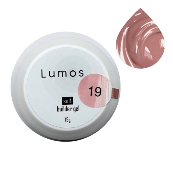 Soft Builder gel LUMOS Гель для нарощування №19, 15ml
