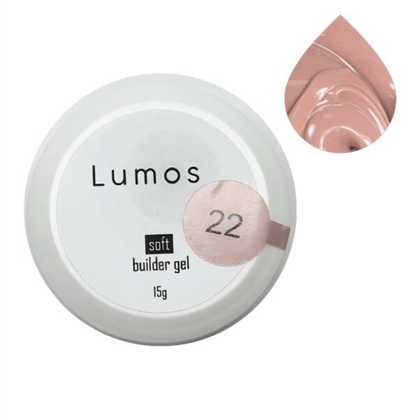 Soft Builder gel LUMOS Гель для нарощування №22, 15ml