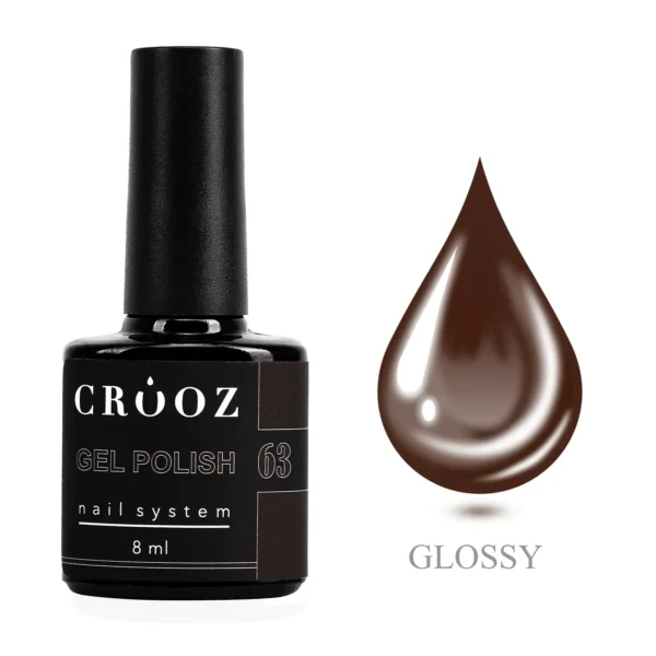 CROOZ №63 — шоколадний, 8 мл GEL POLISH