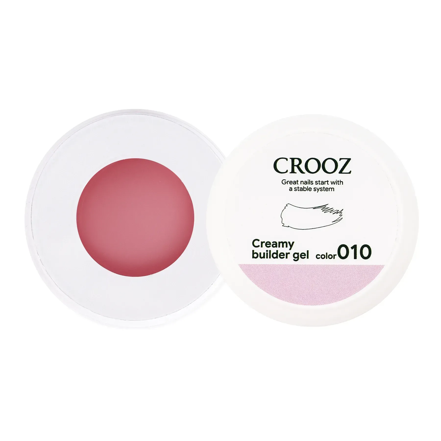 copy_crooz-hel-dlia-naroshchuvannia-creamy-builder-gel-9-15-ml-73009121139162 Crooz Гель для нарощування Creamy Builder gel №10 Світло-Рожевий, 15 ml - Зображення 1