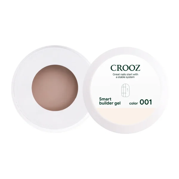 CROOZ Smart Builder Gel №1 Теплий напівпрозорий, світло-бежевий, 15 ml