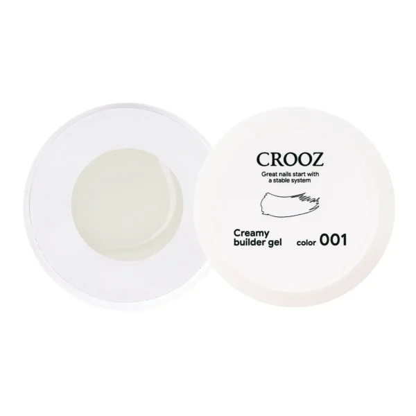 Crooz Гель для нарощування Creamy Builder gel №1 Прозорий, 15 ml