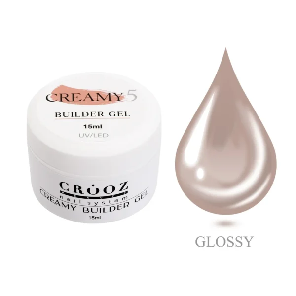 Crooz Гель для нарощування Creamy Builder gel №5 Нюдовий, 15 ml