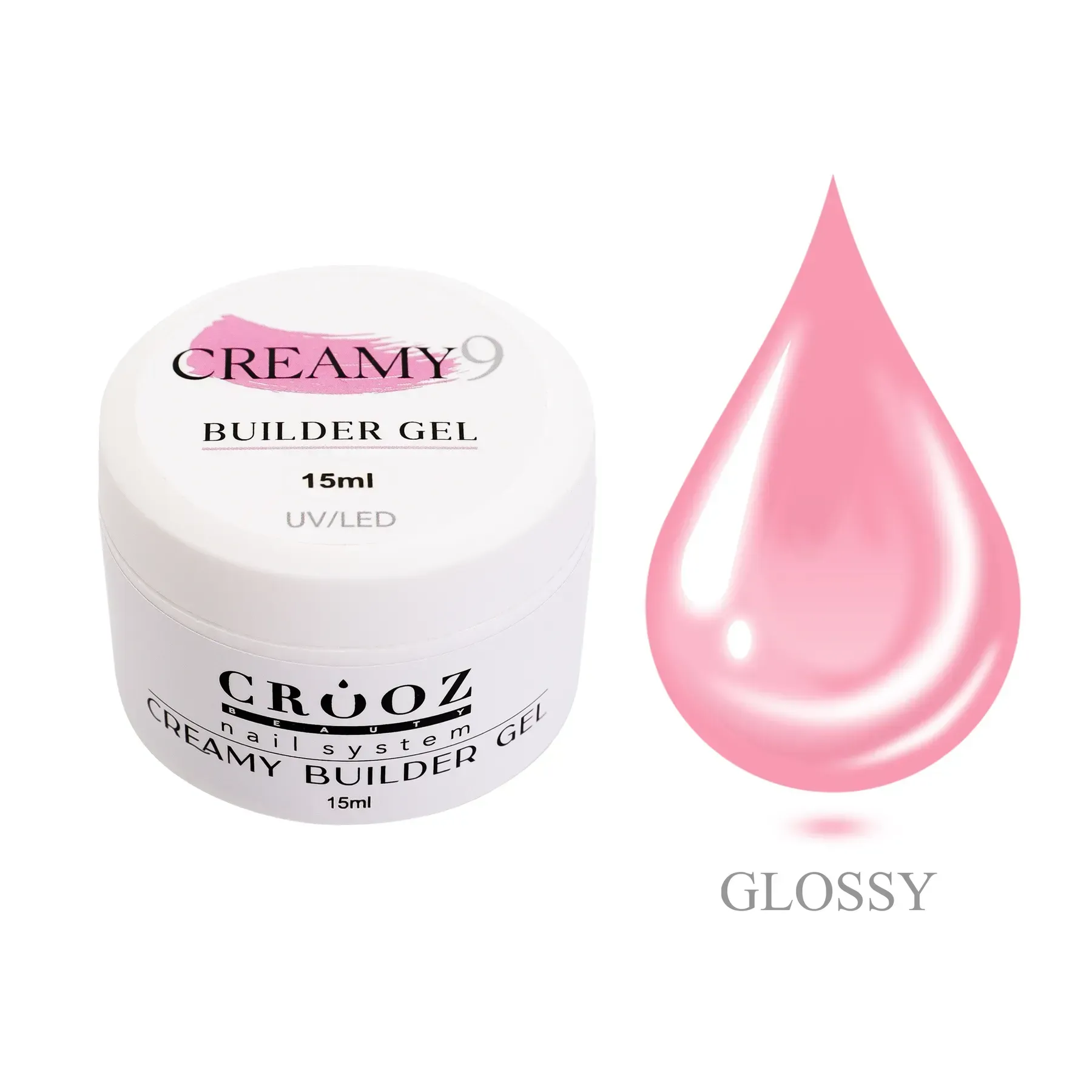crooz-hel-dlia-naroshchuvannia-creamy-builder-gel-9-15-ml-74400244320285 Crooz Гель для нарощування Creamy Builder gel №9 Лілово-Рожевий, 15 ml - Зображення 1