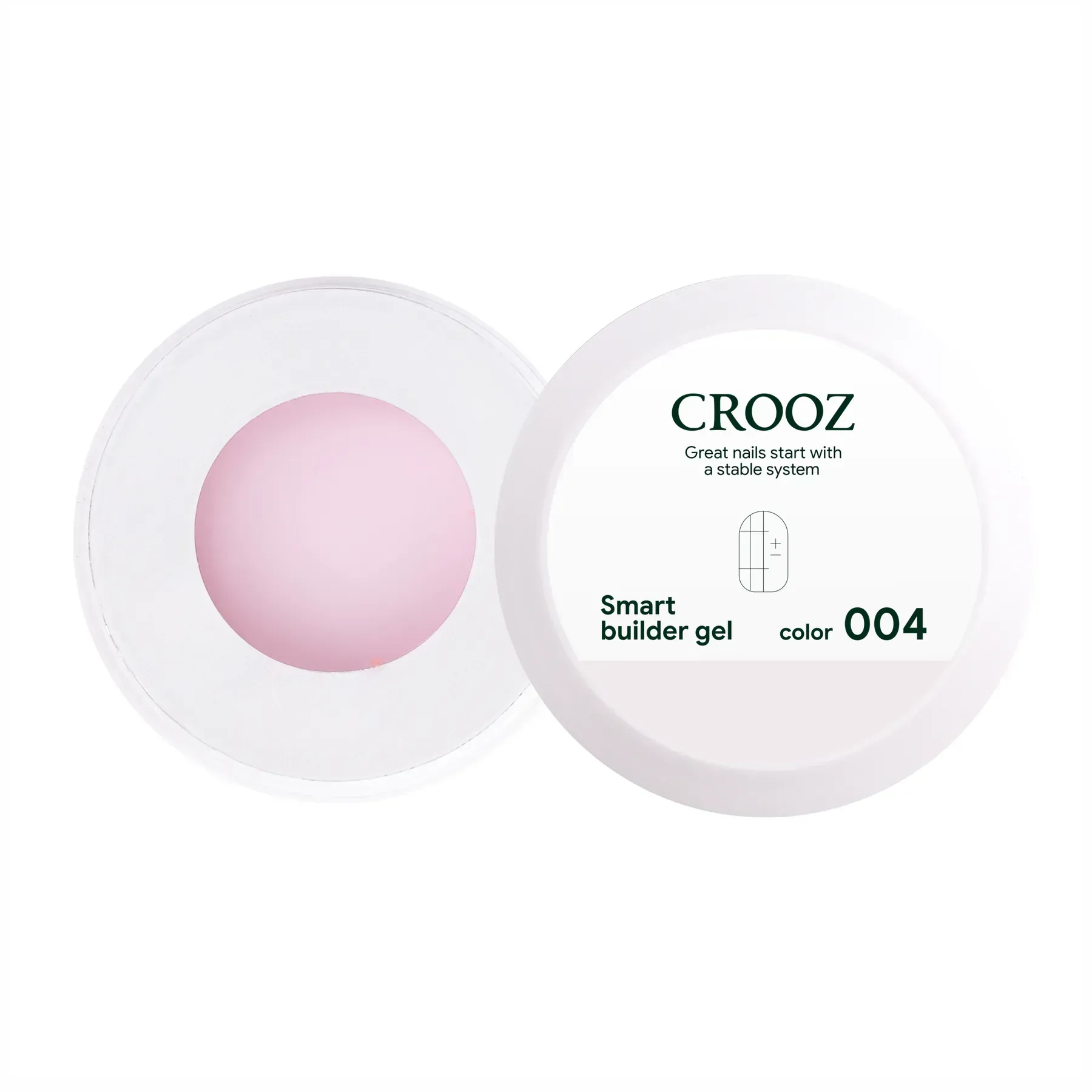 crooz-hel-dlia-naroshchuvannia-smart-builder-gel-04-15-ml-41732740894501 CROOZ Smart Builder Gel №04 Ніжний напівпрозорий рожево-молочний колір , 15 ml - Зображення 1