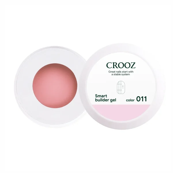 CROOZ Smart Builder Gel №12 Теплий напівпрозорий пильно-рожевий нюд, 15 ml