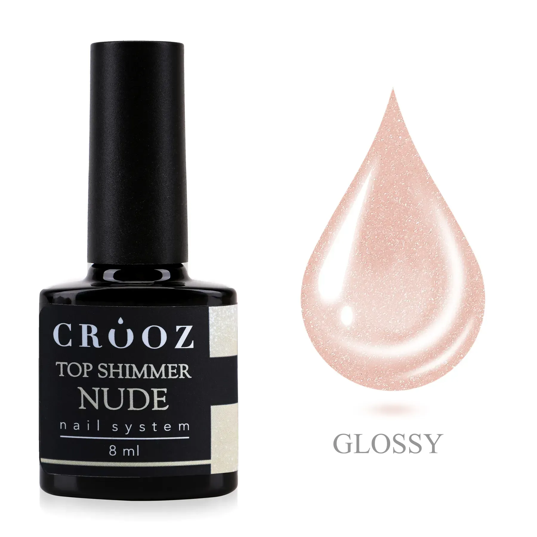 crooz-zakripliuvach-dlia-hel-laka-top-shimmer-nude-38721586124590 Crooz TOP Shimmer Nude 8мл - Зображення 1